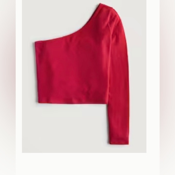 NWT HOLLISTER ONE SHOULDER SHIMMER TOP SIZE M - Picture 4 of 5